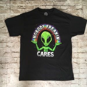 NWOT ODM Nobody Freaking cares T-shirt